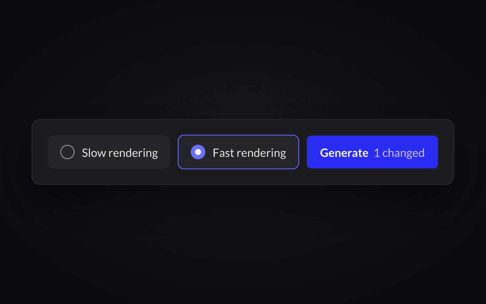 Render settings